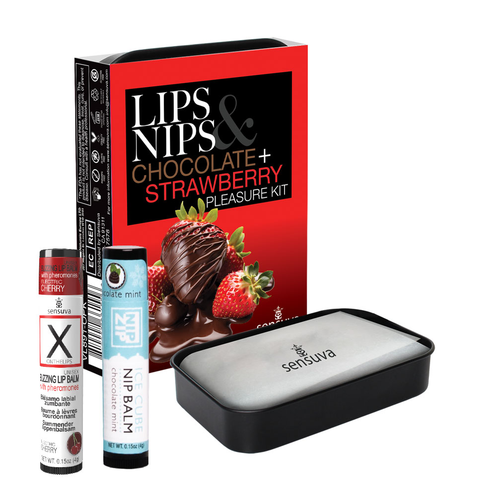 Lips & Nips Chocolate and Strawberry Pleasure Kit